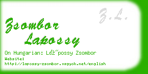 zsombor lapossy business card